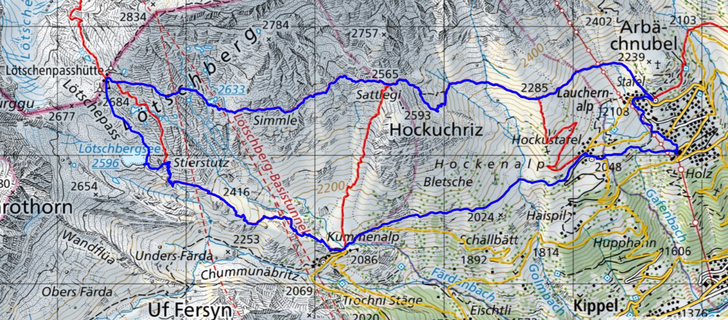 Lötschenpass-Lötschbergsee