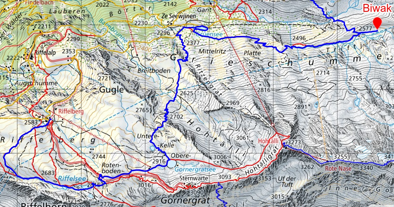 Riffelberg - Verlorenes Tal - Zermatt